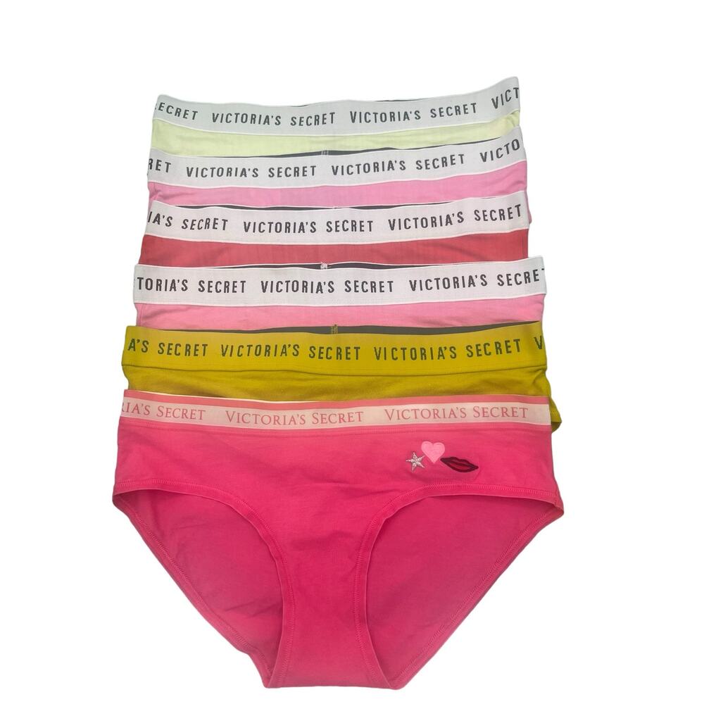 Victoria Secret Hip-hugger Hipster Panty Pack Of 6 Size Small
